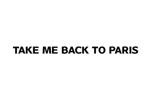 T-shirt Take me back to paris